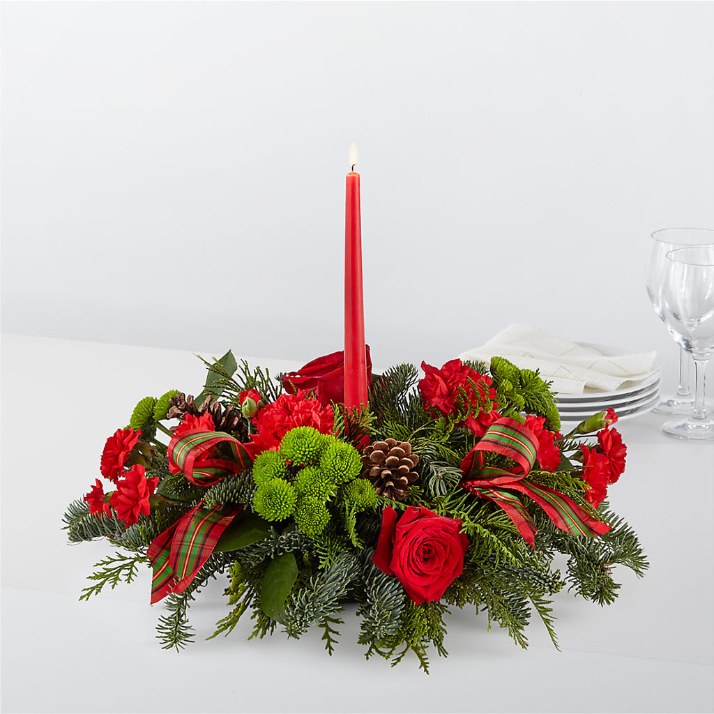 By the Candlelight Centerpiece – ROSEMARY & PEPPER FLOWER CO, Gaylord MI