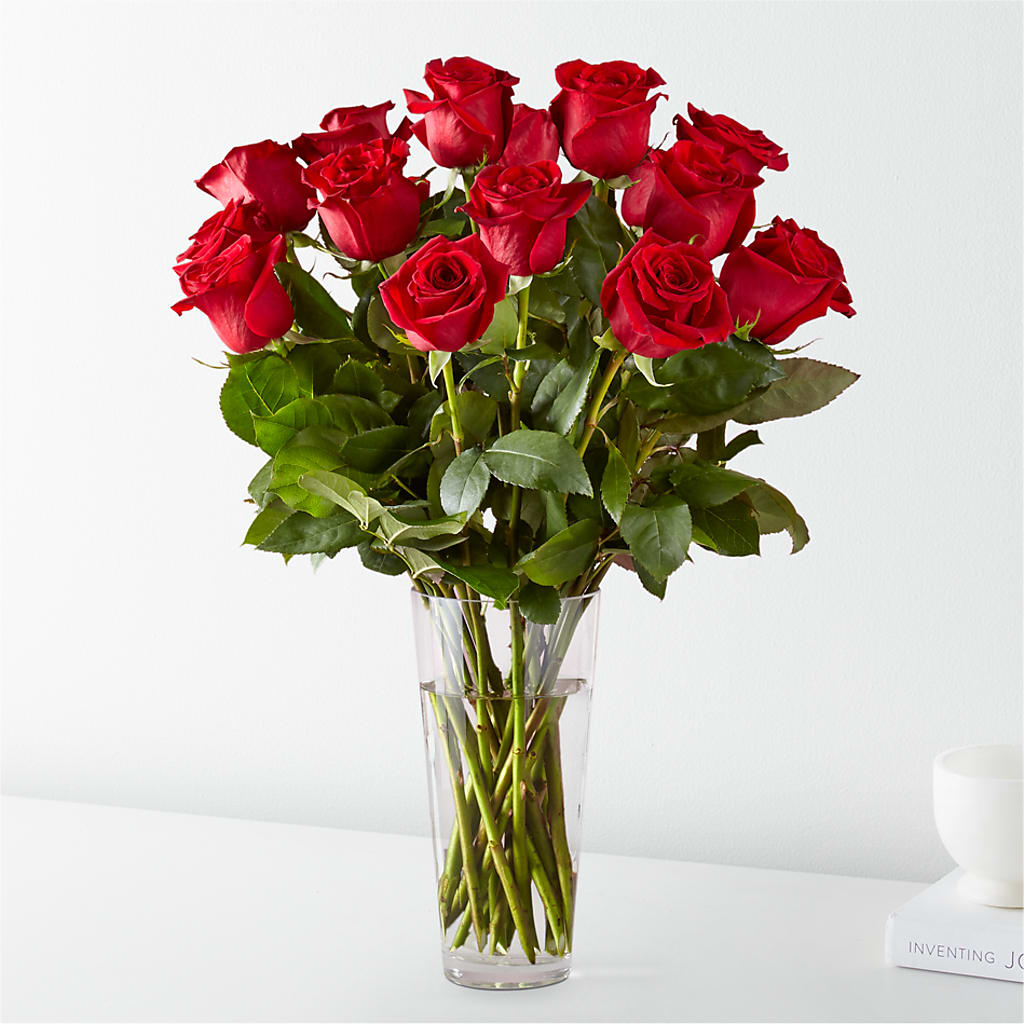 Long Stem Red Rose Bouquet – ROSEMARY & PEPPER FLOWER CO, Gaylord MI