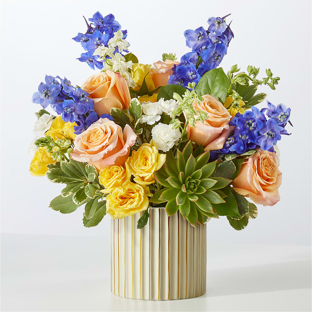 Cobalt Reverie Bouquet – ROSEMARY & PEPPER FLOWER CO, Gaylord MI