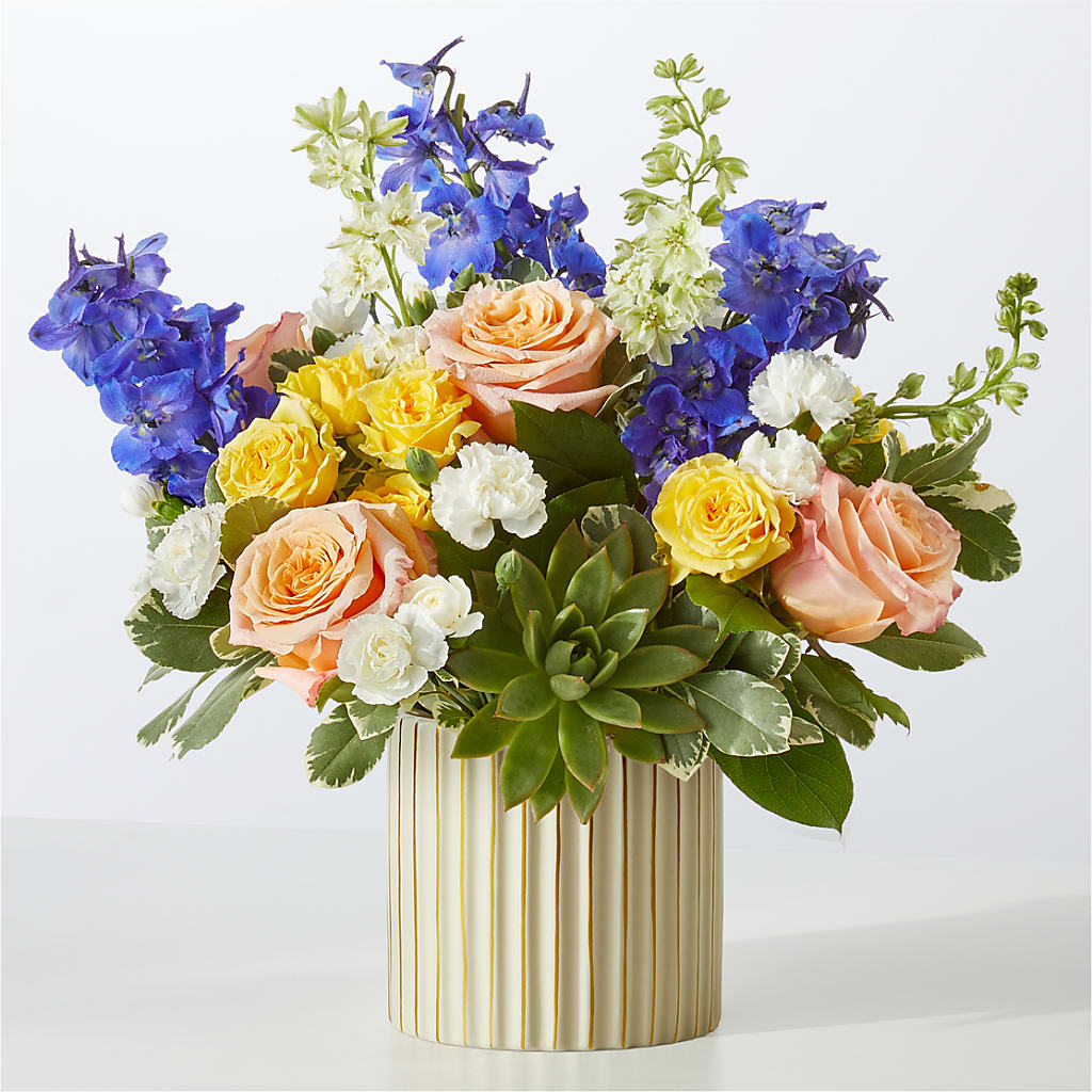 Cobalt Reverie Bouquet – ROSEMARY & PEPPER FLOWER CO, Gaylord MI