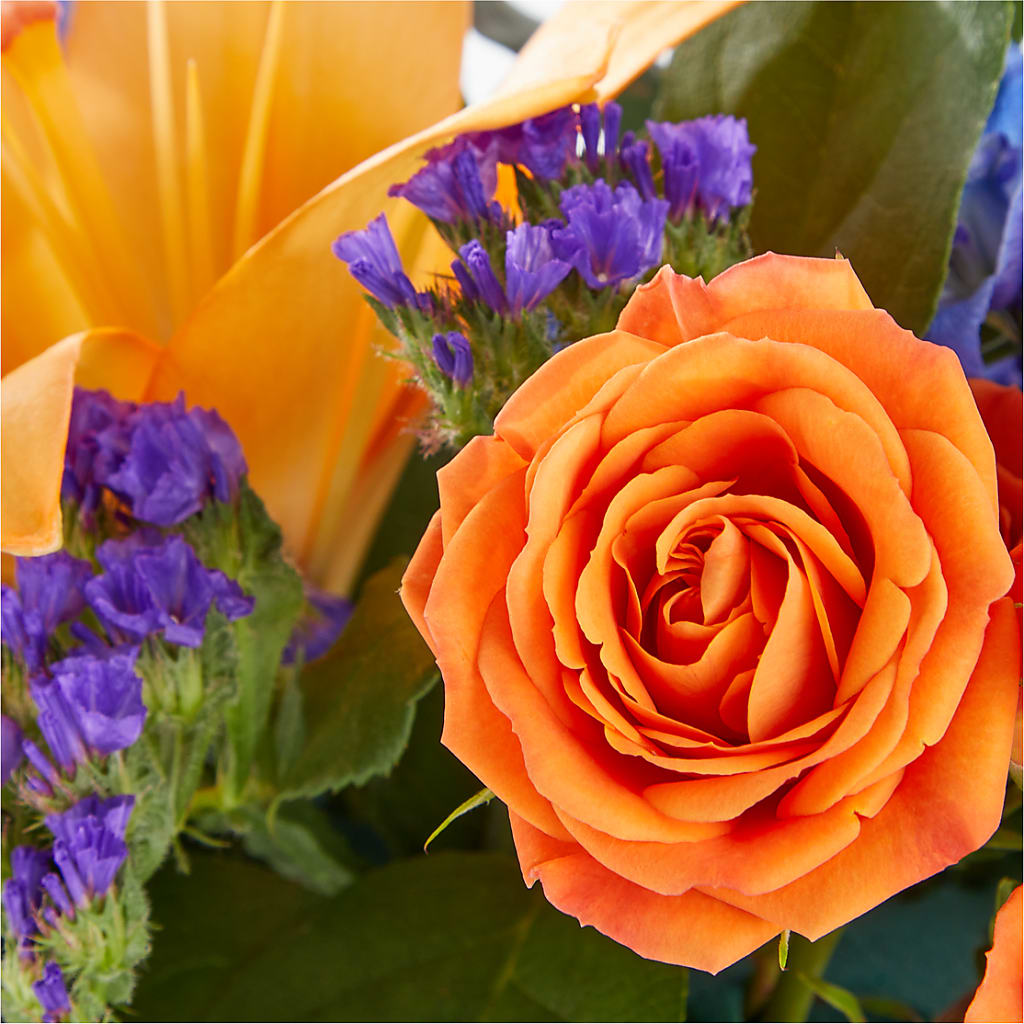 Radiant Citrus Box Bouquet – ROSEMARY & PEPPER FLOWER CO, Gaylord MI