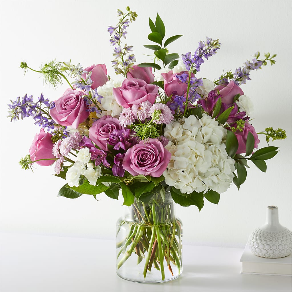 Violet Caress Bouquet – ROSEMARY & PEPPER FLOWER CO, Gaylord MI