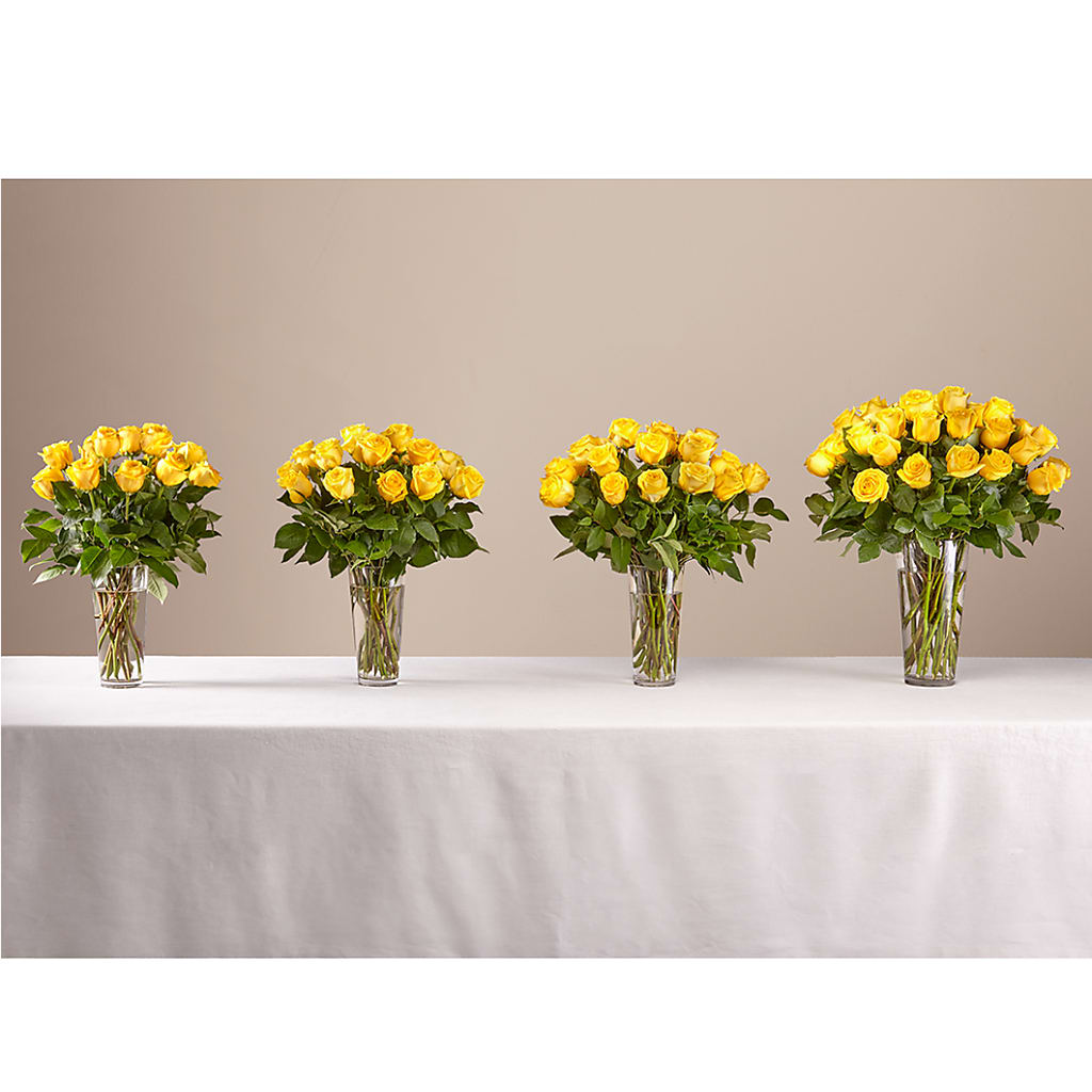 Long Stem Yellow Rose Bouquet – ROSEMARY & PEPPER FLOWER CO, Gaylord MI