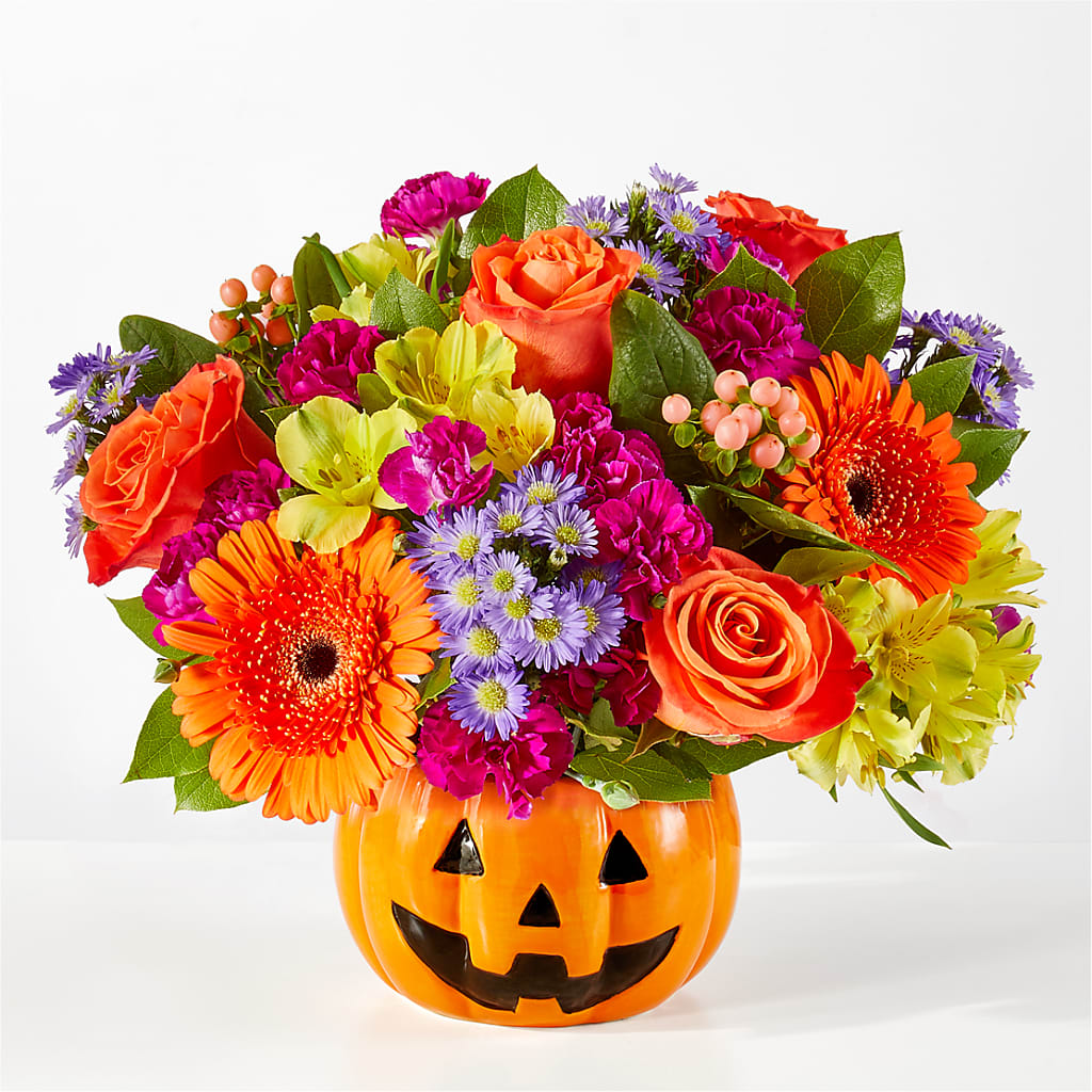 Tricks & Treats Pumpkin – ROSEMARY & PEPPER FLOWER CO, Gaylord MI