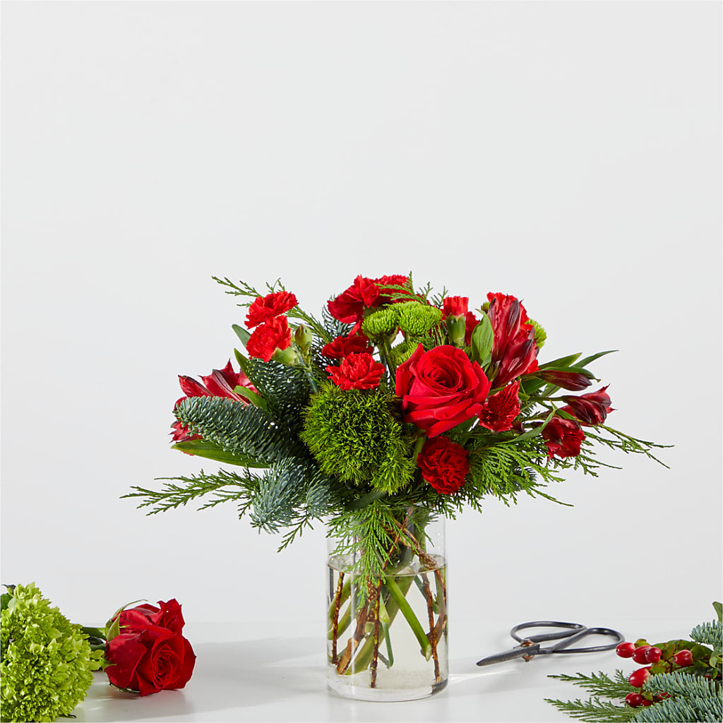 Merry Moment Bouquet – A Florist Original – ROSEMARY & PEPPER FLOWER CO, Gaylord MI