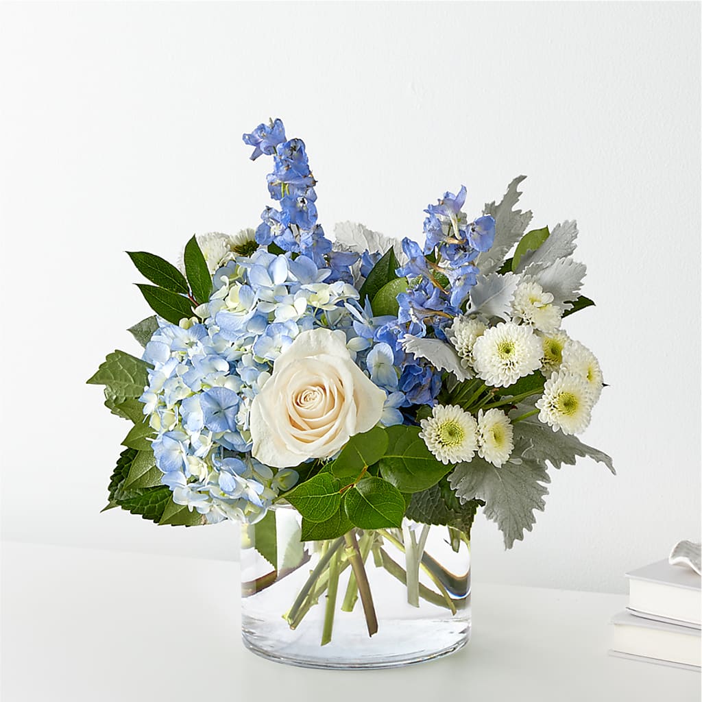 Clear Skies Bouquet – ROSEMARY & PEPPER FLOWER CO, Gaylord MI