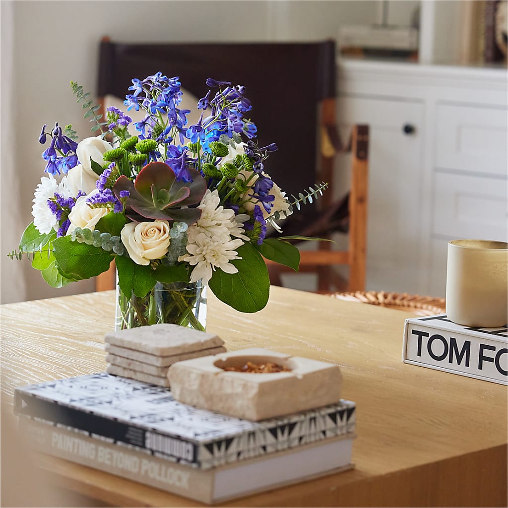 Cerulean Waves Bouquet – ROSEMARY & PEPPER FLOWER CO, Gaylord MI