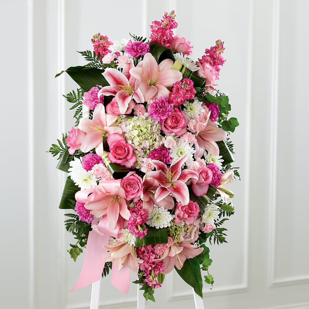 Comforting Standing Spray – ROSEMARY & PEPPER FLOWER CO, Gaylord MI