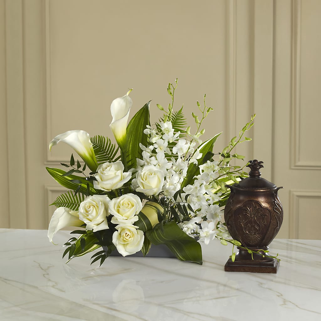 At Peace Arrangement – ROSEMARY & PEPPER FLOWER CO, Gaylord MI