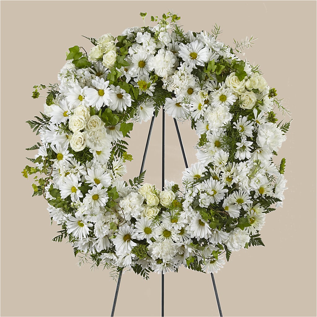 Faithful Wishes Wreath – ROSEMARY & PEPPER FLOWER CO, Gaylord MI