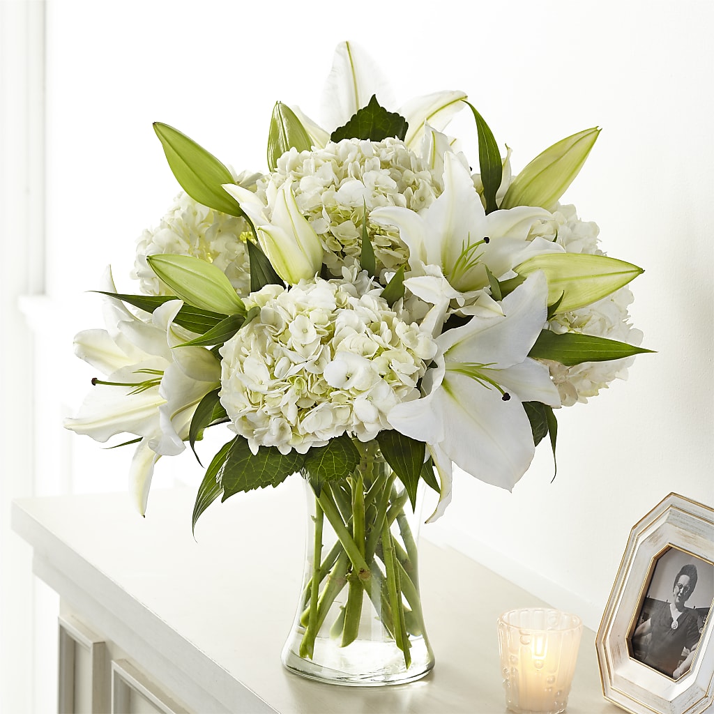 Compassionate Lily Bouquet – ROSEMARY & PEPPER FLOWER CO, Gaylord MI