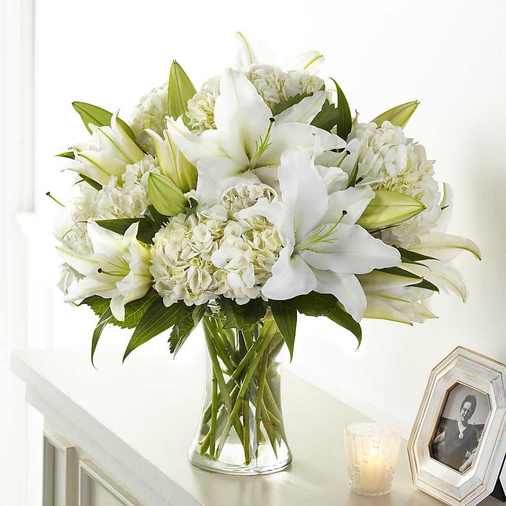 Compassionate Lily Bouquet – ROSEMARY & PEPPER FLOWER CO, Gaylord MI