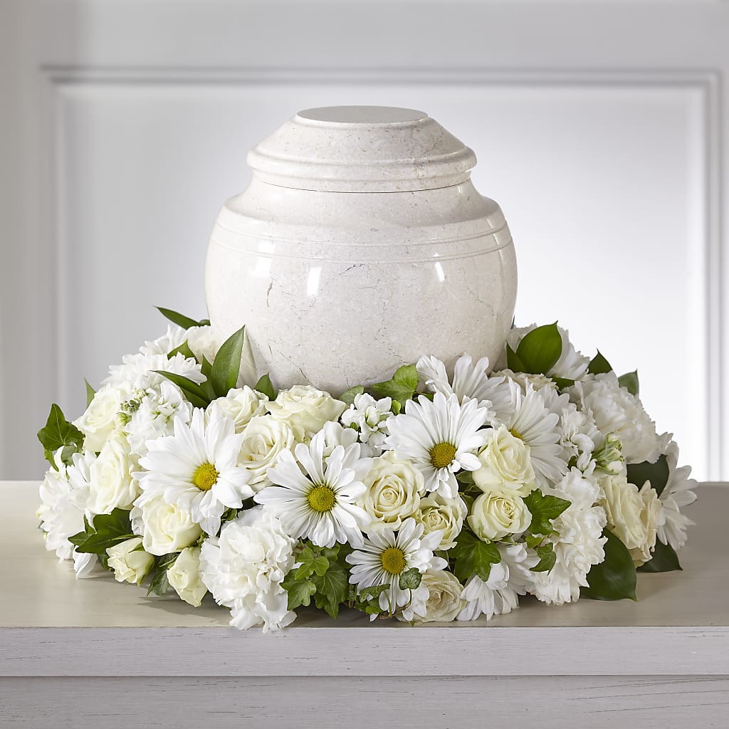 Ivory Gardens Cremation Adornment – ROSEMARY & PEPPER FLOWER CO, Gaylord MI