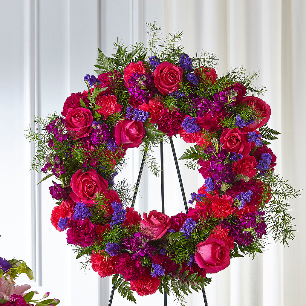 Calming Colors Wreath – ROSEMARY & PEPPER FLOWER CO, Gaylord MI