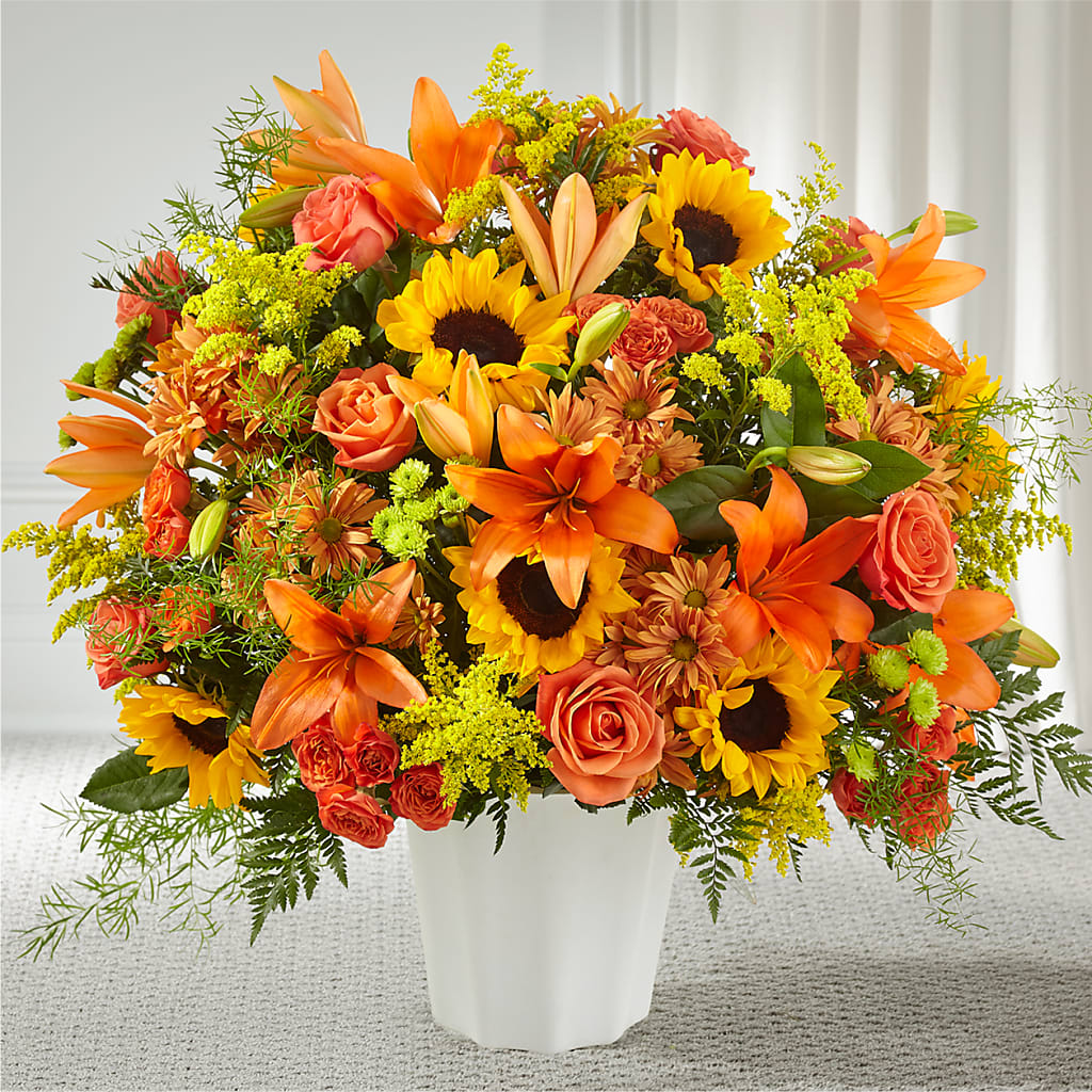 Harvest Thoughts Floor Basket – ROSEMARY & PEPPER FLOWER CO, Gaylord MI