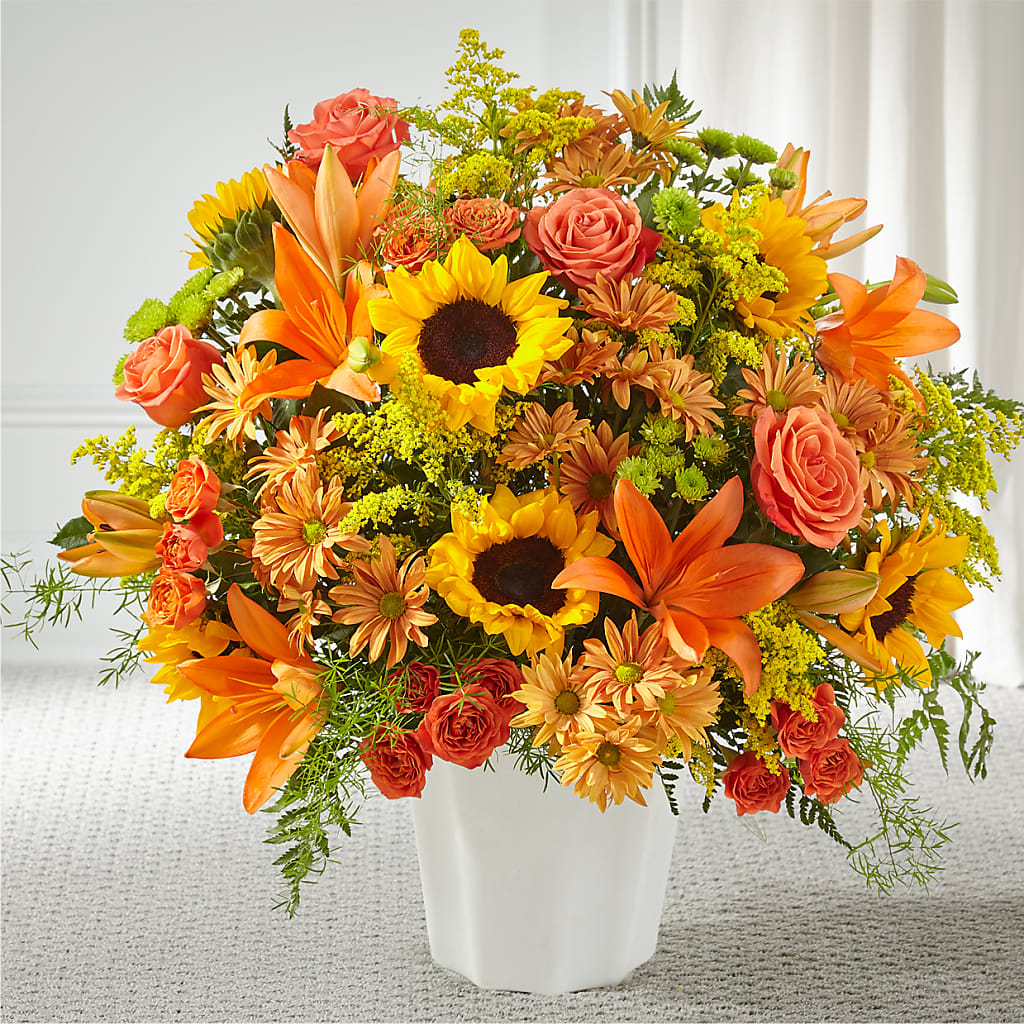 Harvest Thoughts Floor Basket – ROSEMARY & PEPPER FLOWER CO, Gaylord MI