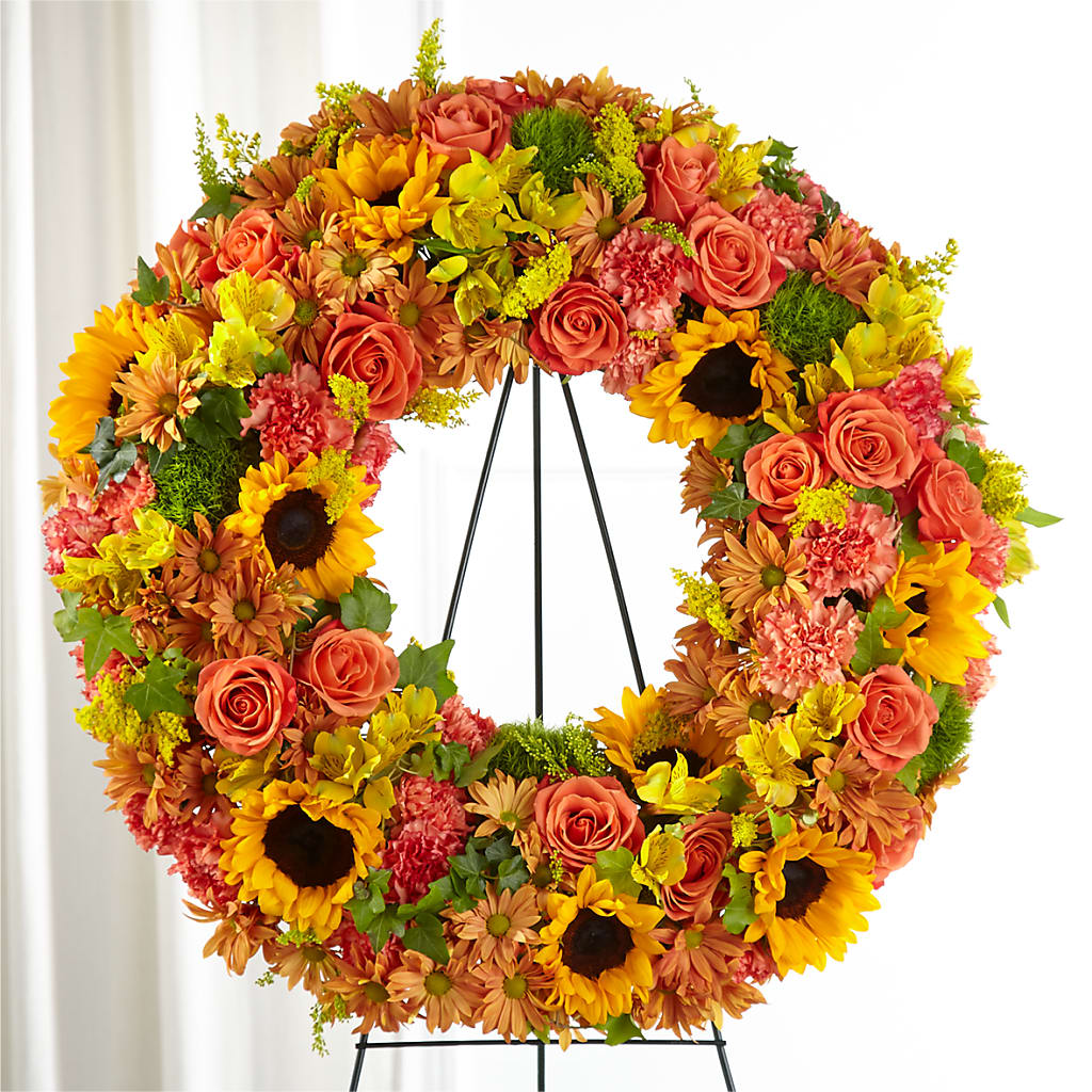Autumnal Memories Wreath (Standard) – ROSEMARY & PEPPER FLOWER CO, Gaylord MI