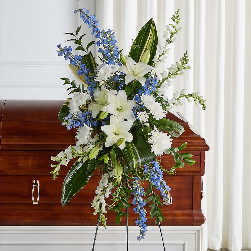 Eternal Impressions Standing Spray – ROSEMARY & PEPPER FLOWER CO, Gaylord MI