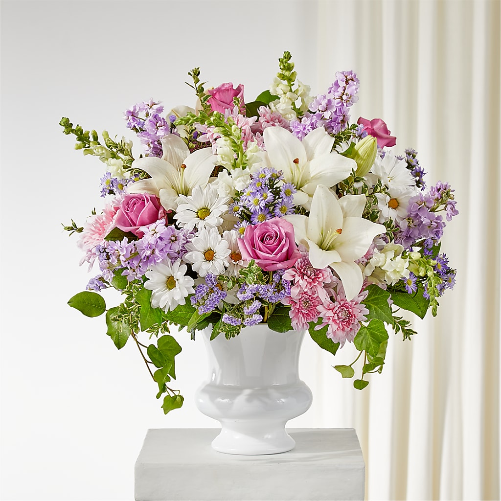Remarkable Life Urn Arrangement – ROSEMARY & PEPPER FLOWER CO, Gaylord MI