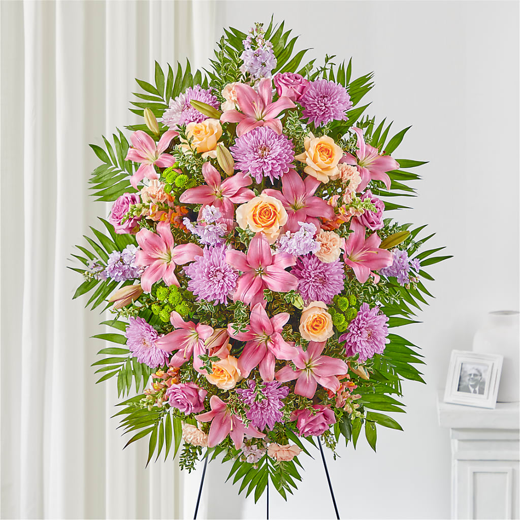 Love & Light Standing Spray – ROSEMARY & PEPPER FLOWER CO, Gaylord MI