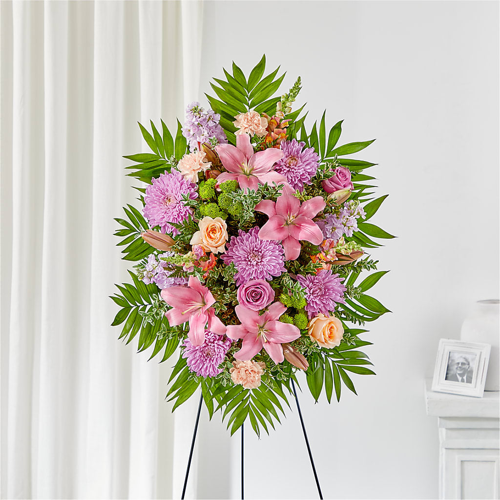 Love & Light Standing Spray – ROSEMARY & PEPPER FLOWER CO, Gaylord MI