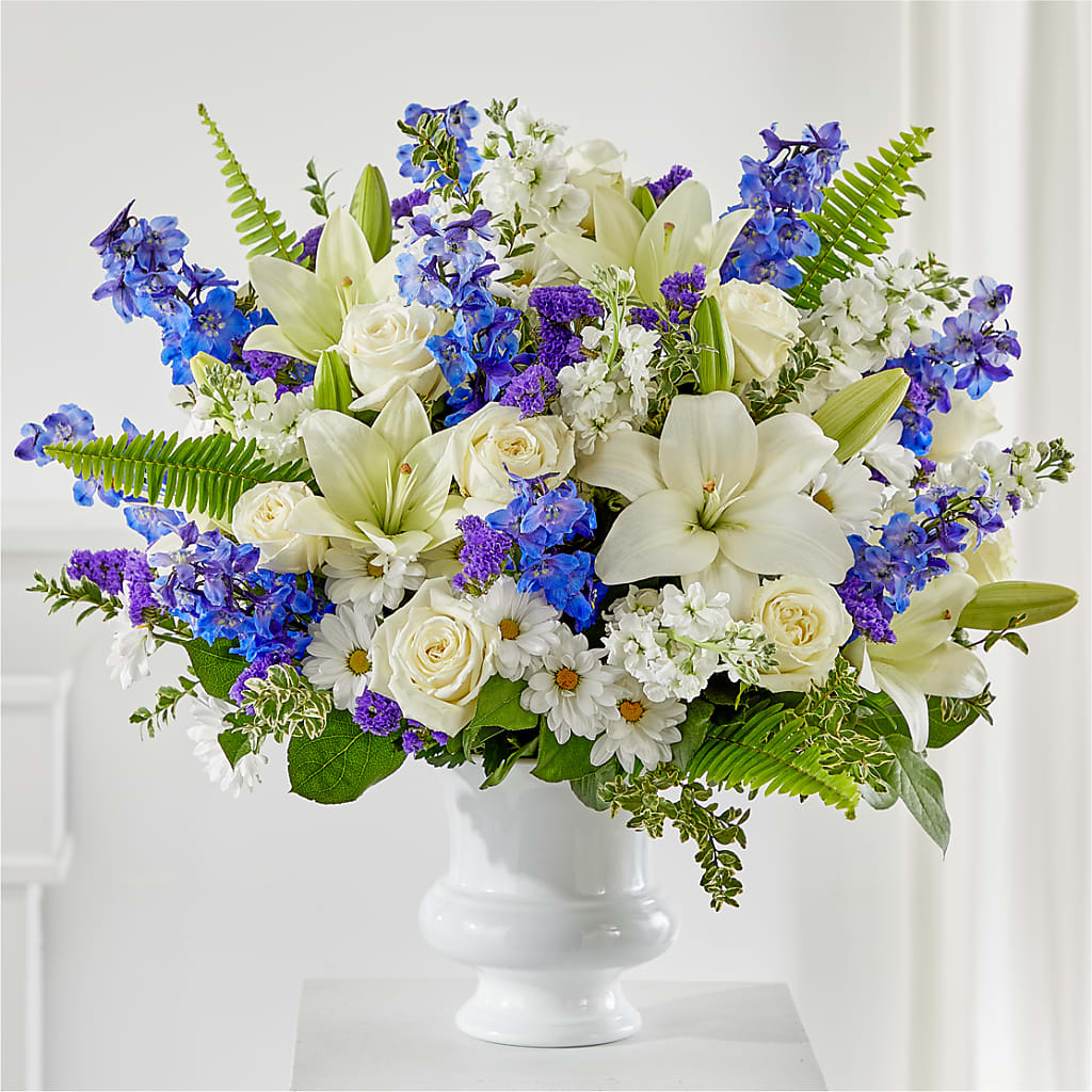 Expressions of Hope Urn Arrangement – ROSEMARY & PEPPER FLOWER CO, Gaylord MI