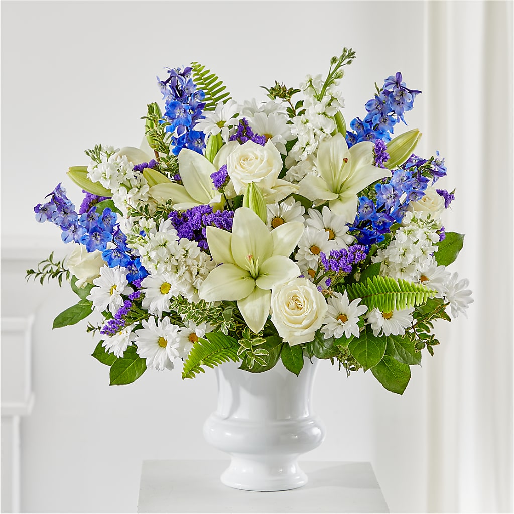 Expressions of Hope Urn Arrangement – ROSEMARY & PEPPER FLOWER CO, Gaylord MI