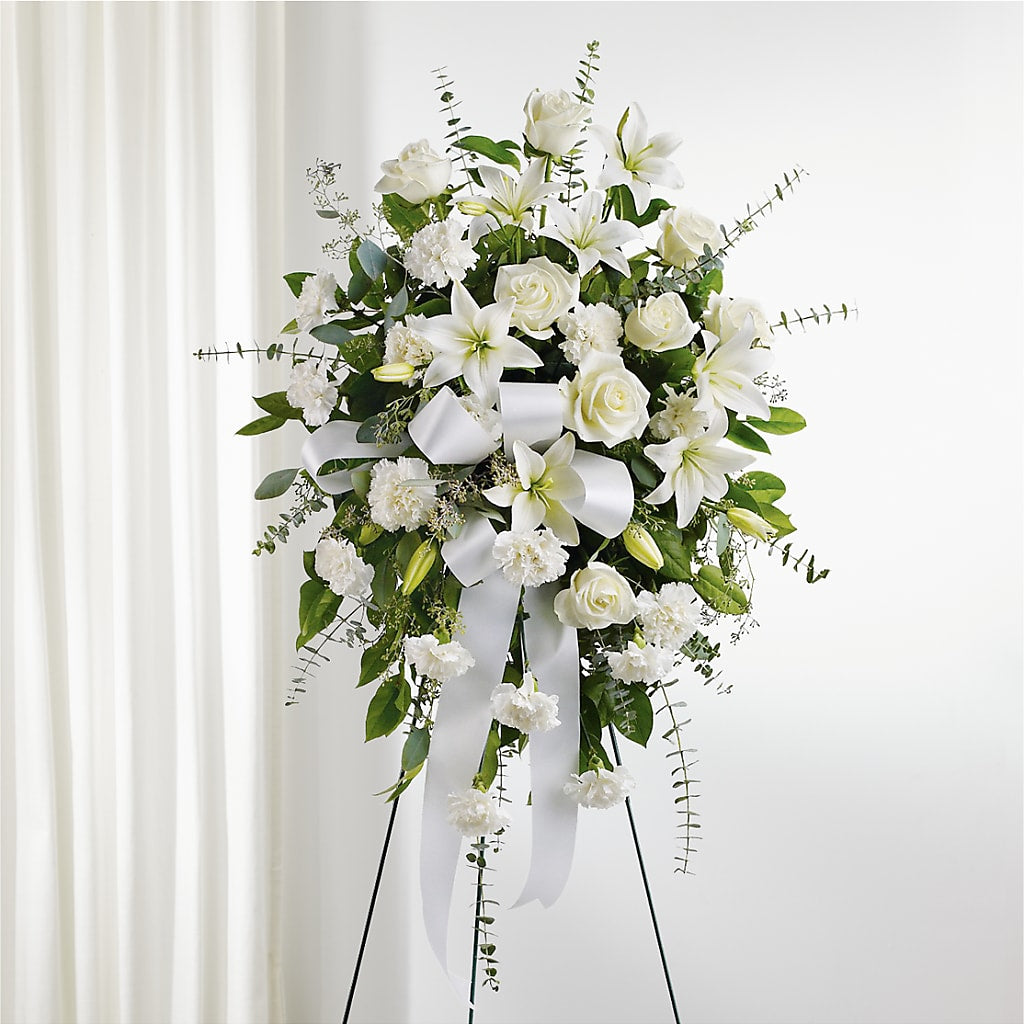 With Care Standing Spray – ROSEMARY & PEPPER FLOWER CO, Gaylord MI