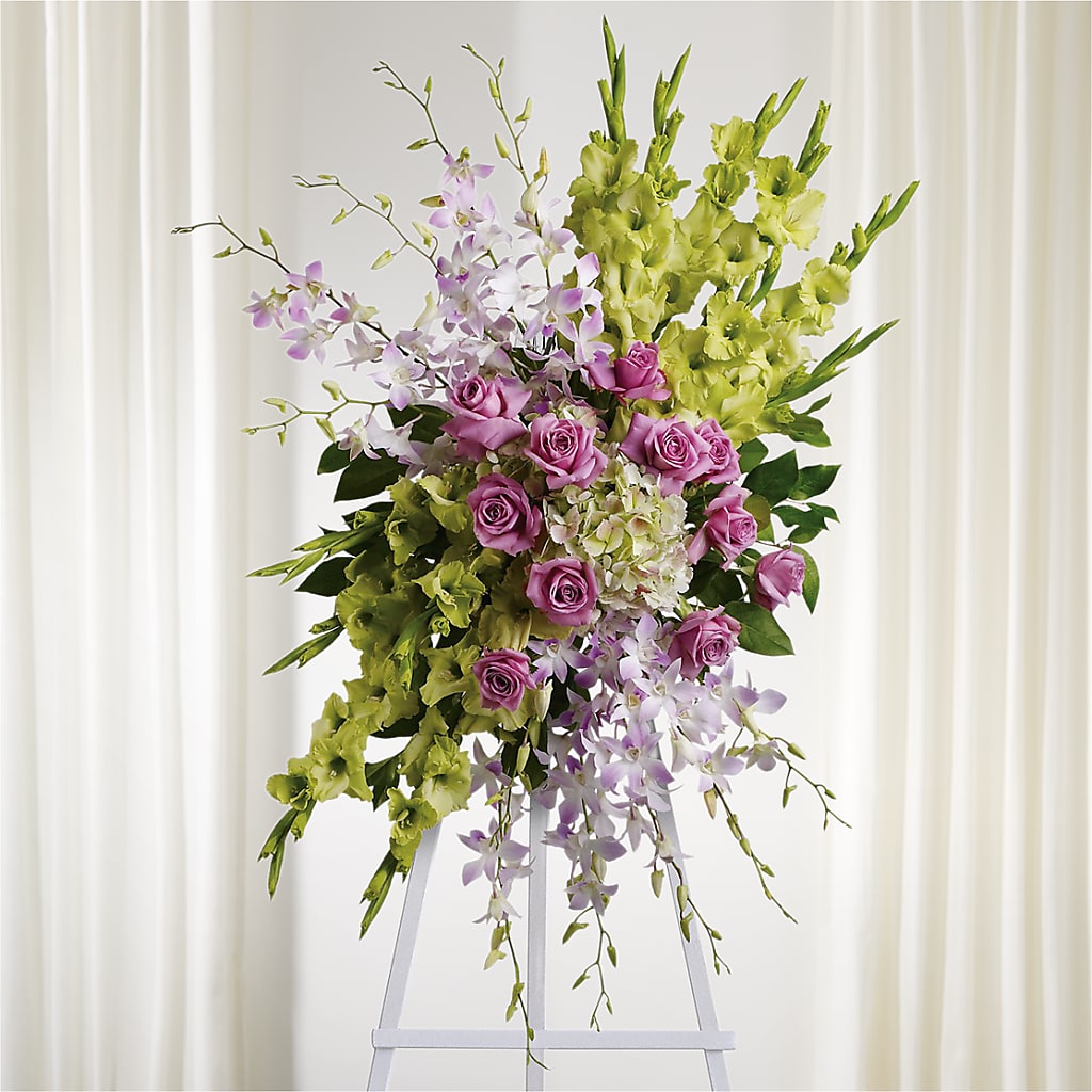 Lasting Legacy Standing Spray – ROSEMARY & PEPPER FLOWER CO, Gaylord MI