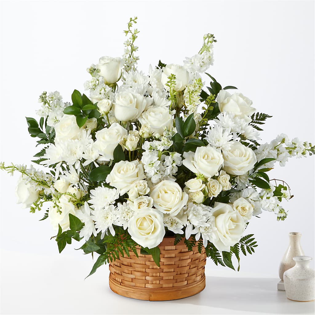 Heartfelt Condolences Arrangement – ROSEMARY & PEPPER FLOWER CO, Gaylord MI