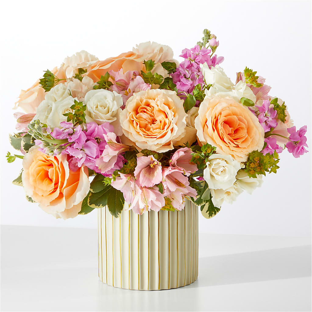 Paradise Bouquet with Ivory Vase – ROSEMARY & PEPPER FLOWER CO, Gaylord MI