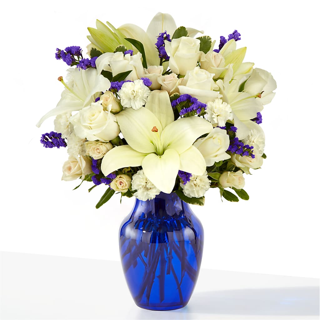Sapphire Rush Bouquet – ROSEMARY & PEPPER FLOWER CO, Gaylord MI