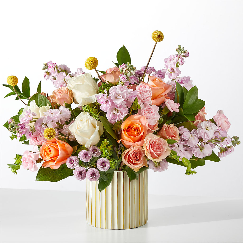 French Market Bouquet with Ivory Vase – ROSEMARY & PEPPER FLOWER CO, Gaylord MI