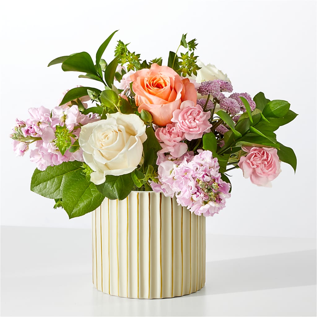 French Market Bouquet with Ivory Vase – ROSEMARY & PEPPER FLOWER CO, Gaylord MI