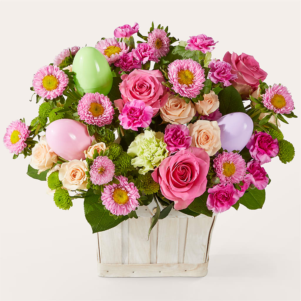 Get Eggcited Basket – ROSEMARY & PEPPER FLOWER CO, Gaylord MI