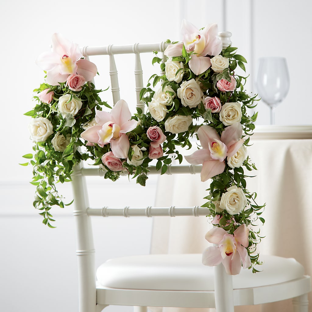 Orchid Rose Chair Décor – ROSEMARY & PEPPER FLOWER CO, Gaylord MI