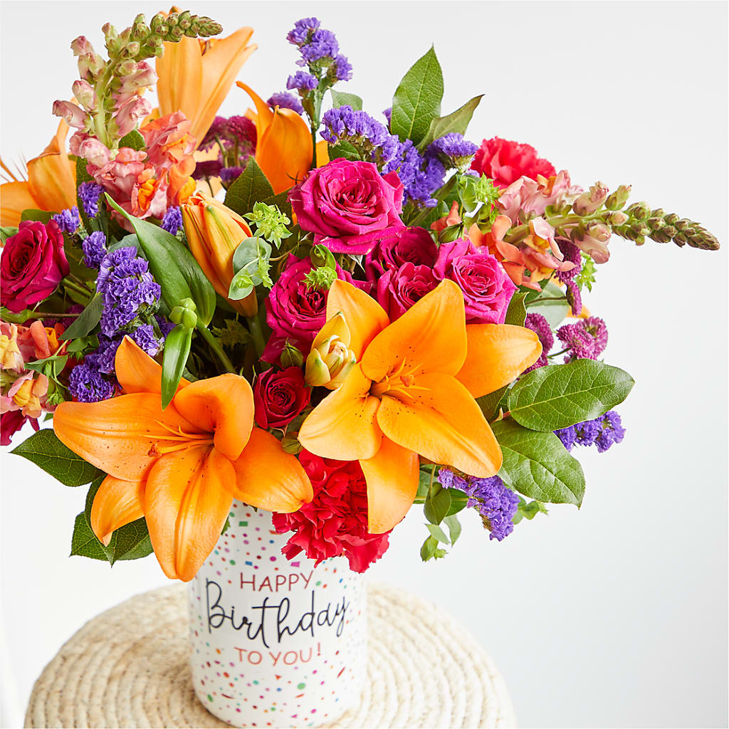 Birthday Palooza Bouquet – ROSEMARY & PEPPER FLOWER CO, Gaylord MI