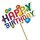 Happy Birthday Pick – ROSEMARY & PEPPER FLOWER CO, Gaylord MI