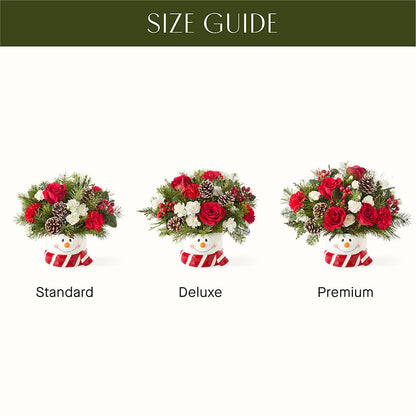 Jolly Snowman Bouquet – ROSEMARY & PEPPER FLOWER CO, Gaylord MI