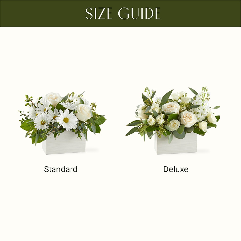 Fresh Linen Box Bouquet – ROSEMARY & PEPPER FLOWER CO, Gaylord MI