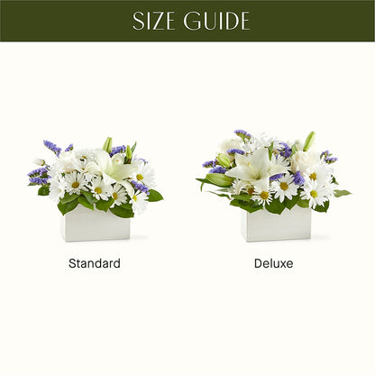 Beyond Blue Box Bouquet – ROSEMARY & PEPPER FLOWER CO, Gaylord MI
