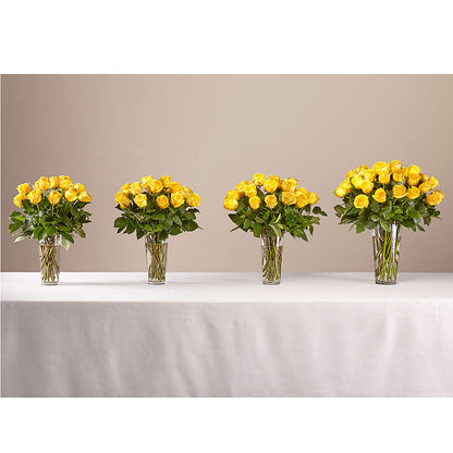 Long Stem Yellow Rose Bouquet – ROSEMARY & PEPPER FLOWER CO, Gaylord MI