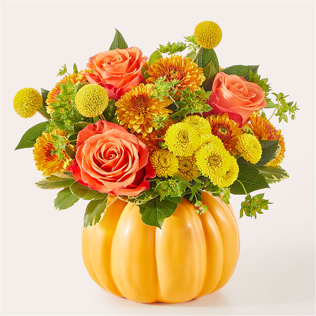 Gourdgeous Pumpkin – ROSEMARY & PEPPER FLOWER CO, Gaylord MI