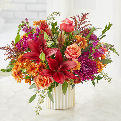 Burgundy Landscape Bouquet – ROSEMARY & PEPPER FLOWER CO, Gaylord MI