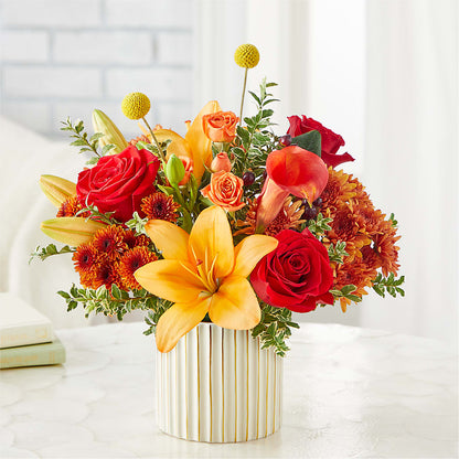 Scarlet Skies Bouquet – ROSEMARY & PEPPER FLOWER CO, Gaylord MI