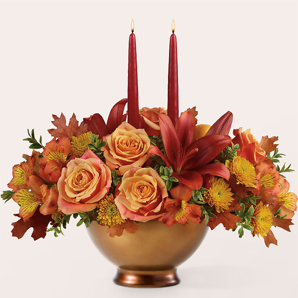 Harvest Table Centerpiece – ROSEMARY & PEPPER FLOWER CO, Gaylord MI