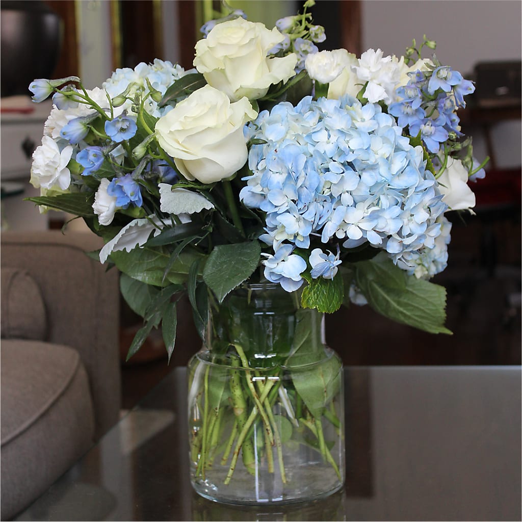 Clear Skies Bouquet – ROSEMARY & PEPPER FLOWER CO, Gaylord MI