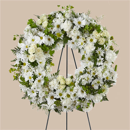 Faithful Wishes Wreath – ROSEMARY & PEPPER FLOWER CO, Gaylord MI