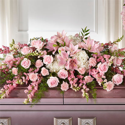 Life & Remembrance Casket Spray – ROSEMARY & PEPPER FLOWER CO, Gaylord MI