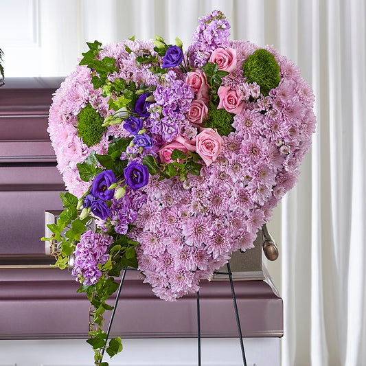 Treasured Love Standing Heart – ROSEMARY & PEPPER FLOWER CO, Gaylord MI